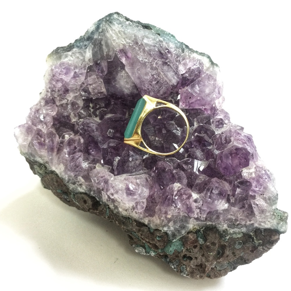 Chalcedony Baguette Ring - Picture 2 of 2